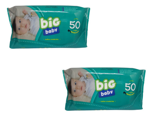 Kit 100 Unid Lenço Bolça Big Baby
