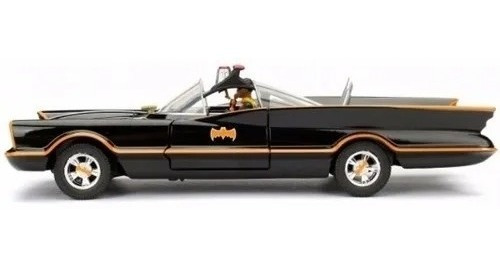 Batmóvel Classic Tv 1966 + Batman E Robin 1:24 Jada Toys