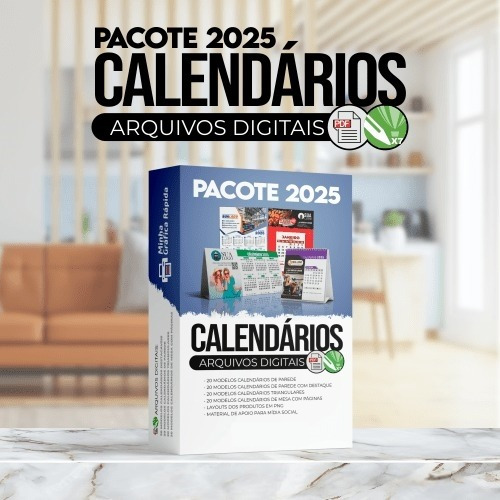 Pacote Calendários 2025 Em Corel #2028