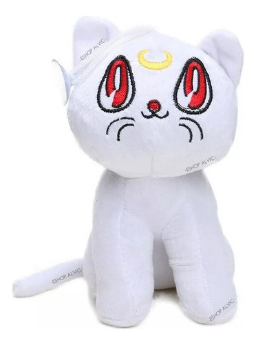 Peluche Gato Consejero Sailor Moon Luna, Artemisa O Diana