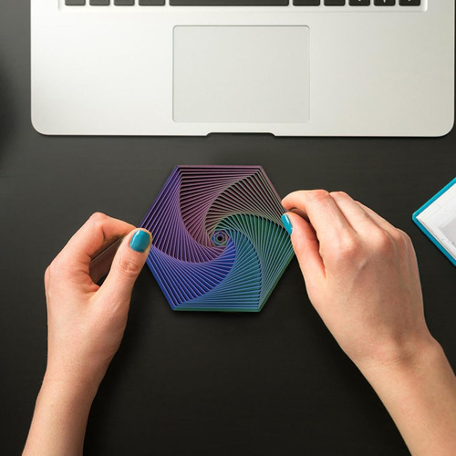 A Juguete Sensorial Antiestrés Hexagonal Impreso En 3d-2024