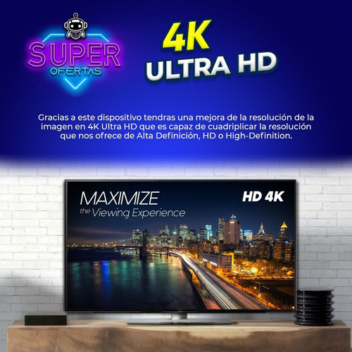 Imagen 5 de 6 de Amazon Fire Tv Stick 4k Alexa + Control Por Voz = Chromecast