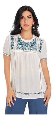 Blusa Casual Mujer Blanco 965-69