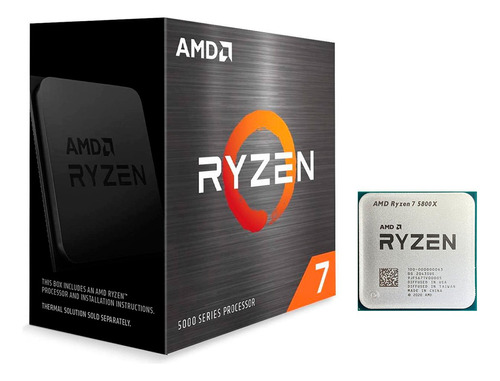 Procesador Amd Ryzen 7 5800x Cpu Am4