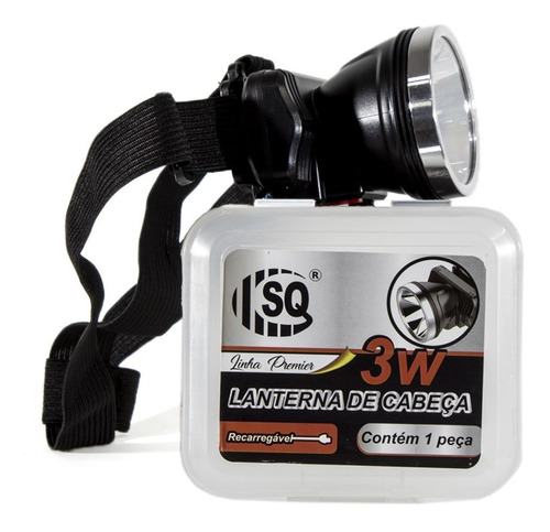 Lanterna Cabeça Led Super Potente Recarregável Sq-3810