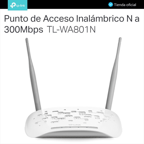 Tp-link, Access Point / Repetidor Wifi N 300mbps, Tl-wa801nd