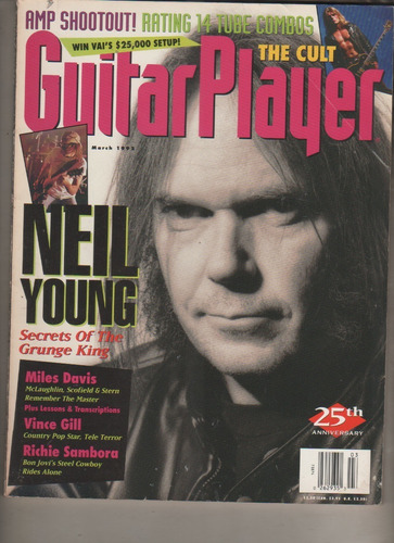 Revista ** Guitar Player* Usa - Año 1992 - Neil Young 