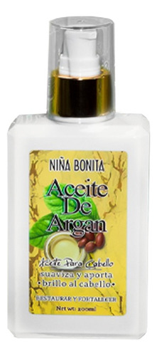 Aceite Capilar De Argán Niña Bonita