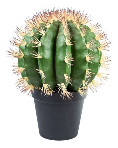 Planta Grande Cactus Artificial En Maceta 50 Cm