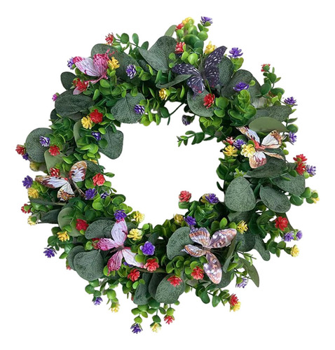 Corona De Primavera, Corona De Hojas De Eucalipto, Corona