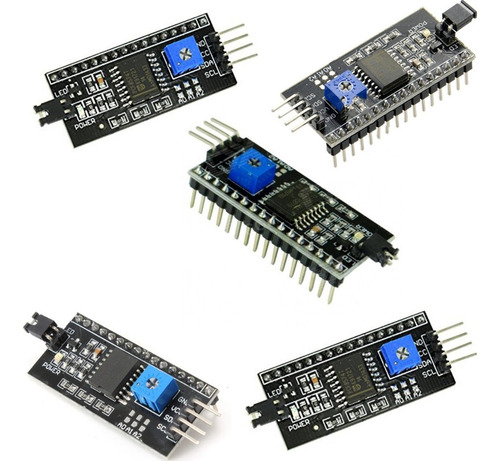 5 Piezas Interfaz Conversión I2c Lcd Compatible Arduino Pic