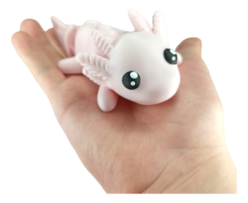 Juguete Ajolote Bebe Articulado Figura De Axolote Flexible