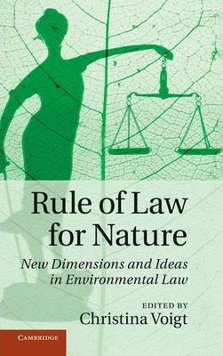 Libro Rule Of Law For Nature : New Dimensions And Ideas I...