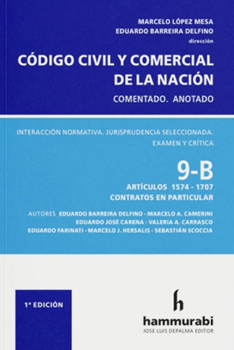 Código Civil Y Comercial Nación Comentado 9 B López Mesa