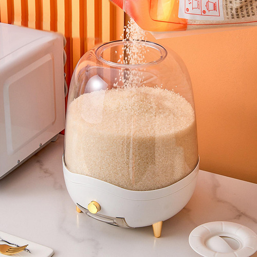 Contenedor De Almacenamiento De Arroz De Cocina, Verde