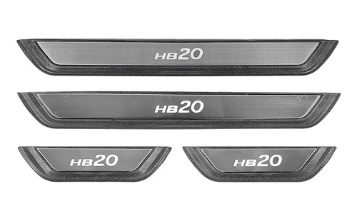 Cubre Zócalo Pisadera Protección Led Hyundai Hb20