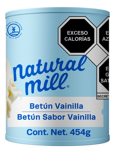 12 Pack Betún Natural Mill De Vainilla Listo Para Usar