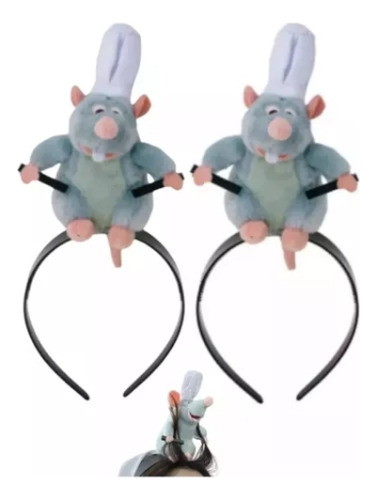 2 Piezas Accesorios Para El Cabello Con Diadema  Ratatouille