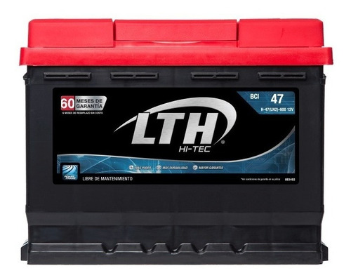 Bateria Lth Hi-tec Smart Fortwo 2006 - H-47-600