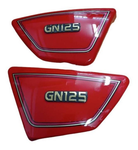 Tapa Lateral Suzuki Gn125 Roja Con Emblema