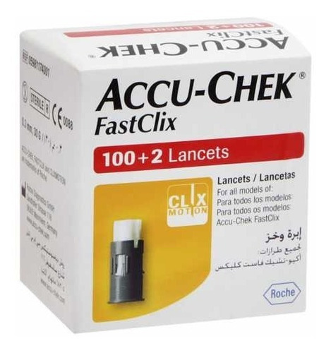 Accu Chek Fastclix Lancetas Para Punzador X 100+2