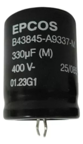 (5 Peças) Capacitor Eletrolítico 400v Epcos 330uf