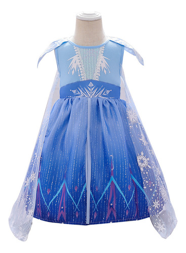 T Frozen 2 Elsa Cos Bebé Aniversario Vestido Princesa Elsa