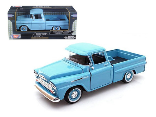 1/24 1958 Chevrolet Apache Azul Motormax