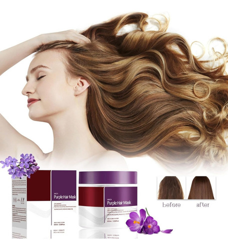 / Máscara De Cabello Morado Con Esencia De Maca.(3.53 Onzas)