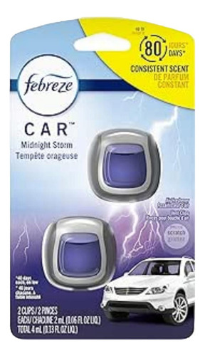 Febreze Aromatizante Auto Pack 2 Pzas De 2 Ml Midnight Storm