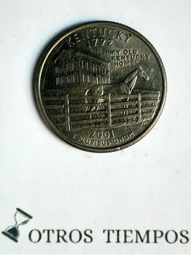 Moneda Cuarto De Dolar 1/4 (quarter)  Estado Kentucky