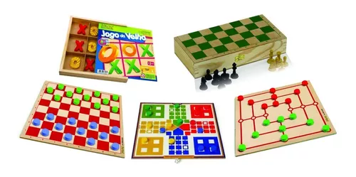 Jogo Dama/trilha 24x24cm Tabuleiro- 24 Peças - P.a Briq