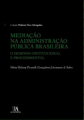 Mediação Na Administração Pública Brasileira, De Salvo Di. Editora Almedina Em Português