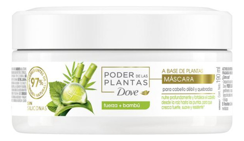 Tratamiento Dove Poder De Las Plantas Fuerza+bambú 190ml