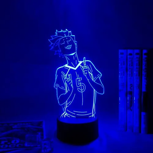 G Haikyuu Tendou Satori Luz 3d Anime Para Decoración Luz De