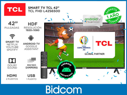Smart Tv Tcl Led 42 Full Hd Android Chromecast Built-in Hdmi