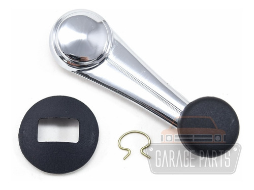 Imagem 3 de 7 de Kit 4 Manivelas Vidro Metal Cromada Chevette Opala Caravan