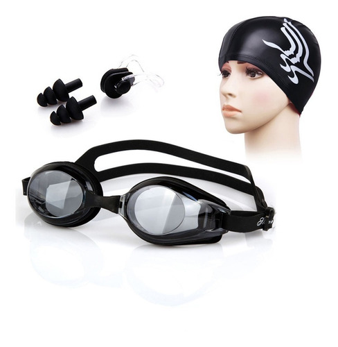 Set Natación, Gogles+gorra+clip Nariz+tapones