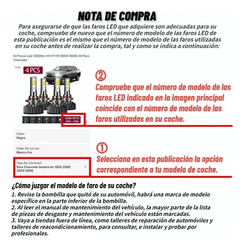 Kit De Focos Led 12000lm 80w H11 9005 9006 H4 For Dodge