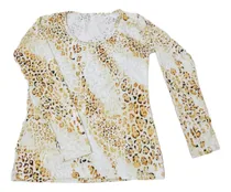 Comprar Camiseta Mujer Remera Manga Larga Animal Print Talle Único