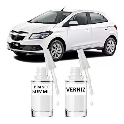 Tinta Tira Risco Automotivo Chevrolet Onix Branco Summit