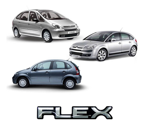 Adesivo Resinado Cromado Flex Citroën C3 C4 C5 Picasso