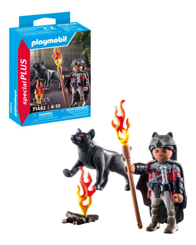 Playmobil Special Plus Guerrero Con Lobo 71482