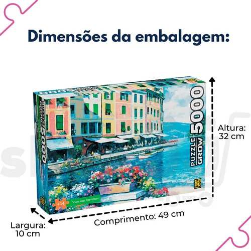 Puzzle 5000 peças Vista em Portofino - Loja Grow