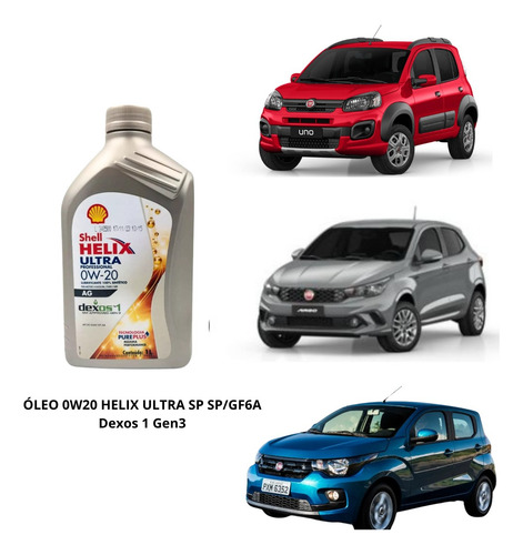 Kit Revisão Troca De Óleo 0w20 Argo Cronos Strada 1.3 2017.