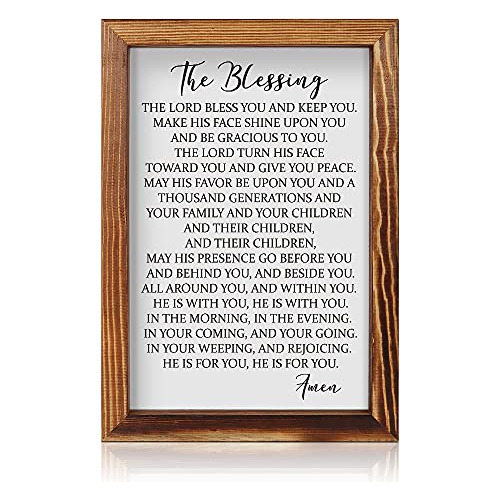 Placa De Madera Enmarcada Texto Inglés  The Blessing L...