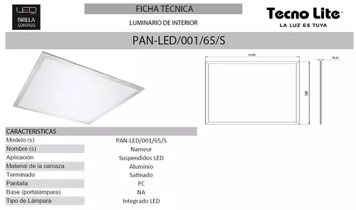 PANTALLA PANEL LED 60X60 45W