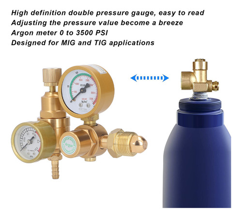 Regulador De Soldadura De Gas De Argón Co2