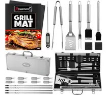 Comprar Estuche Parrillero Bbq Kit Carne Asada Utensilios Asador Set