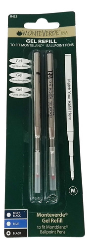 Tanque Monteverde Gel P/ Bolíg. Montblanc Trazo M Blist X 2